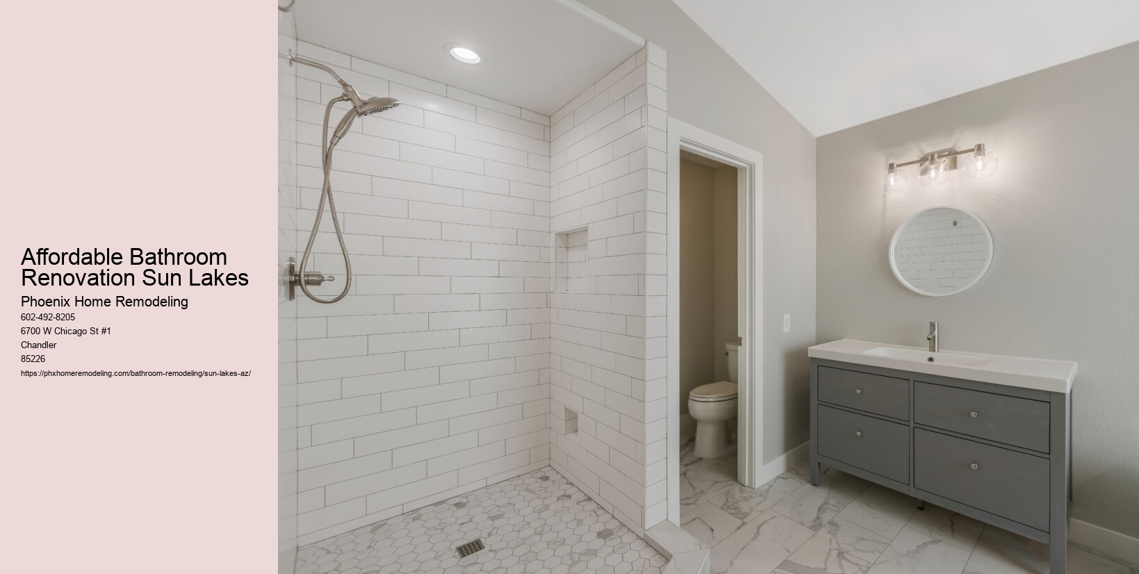 Affordable Bathroom Renovation Sun Lakes