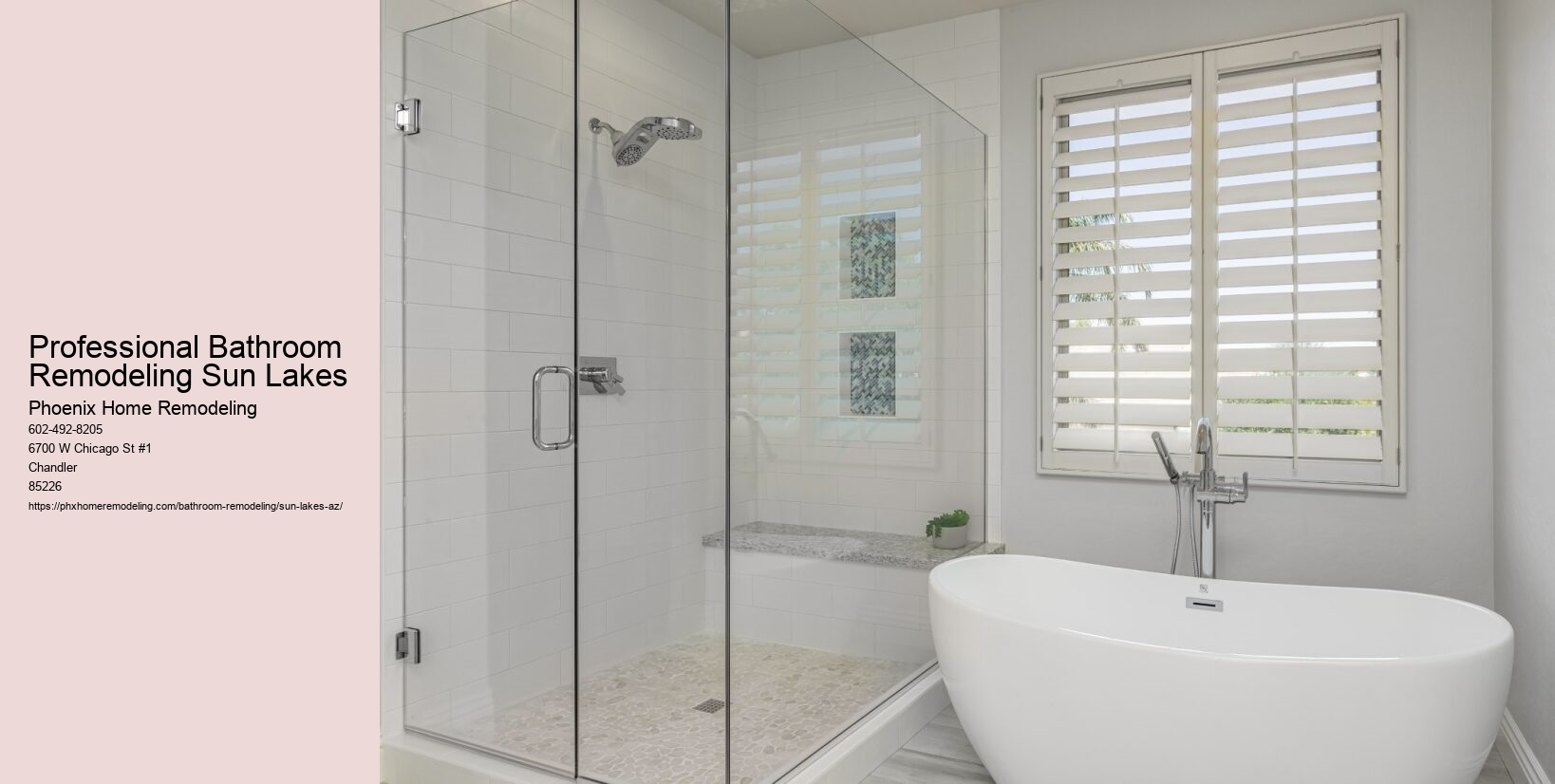 Professional Bathroom Remodeling Sun Lakes